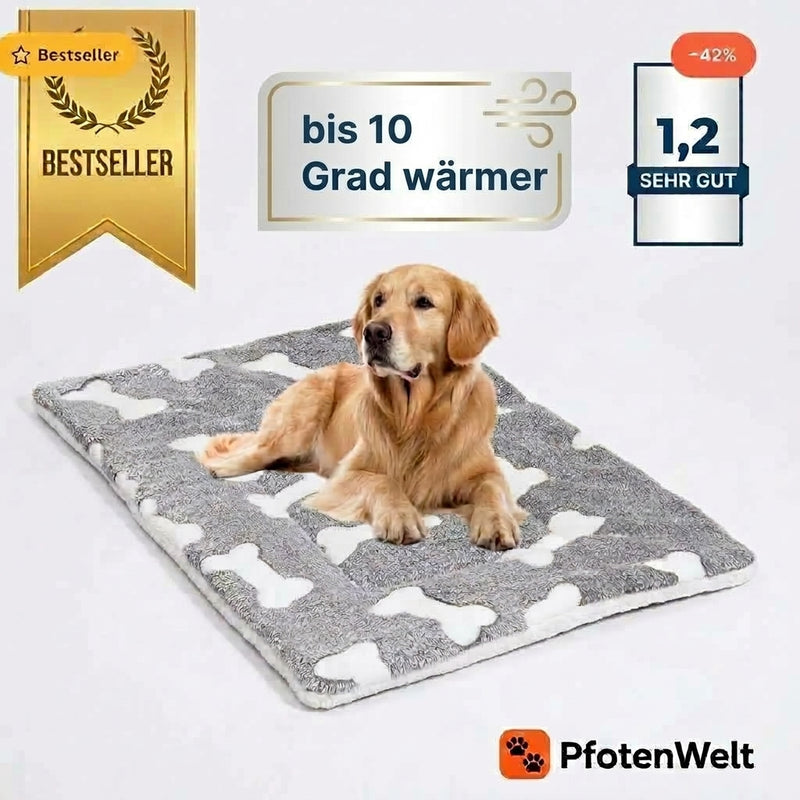 Warme Plüsch Hundematte – Weiche Hundebett Schlafmatte in verschiedenen Größen