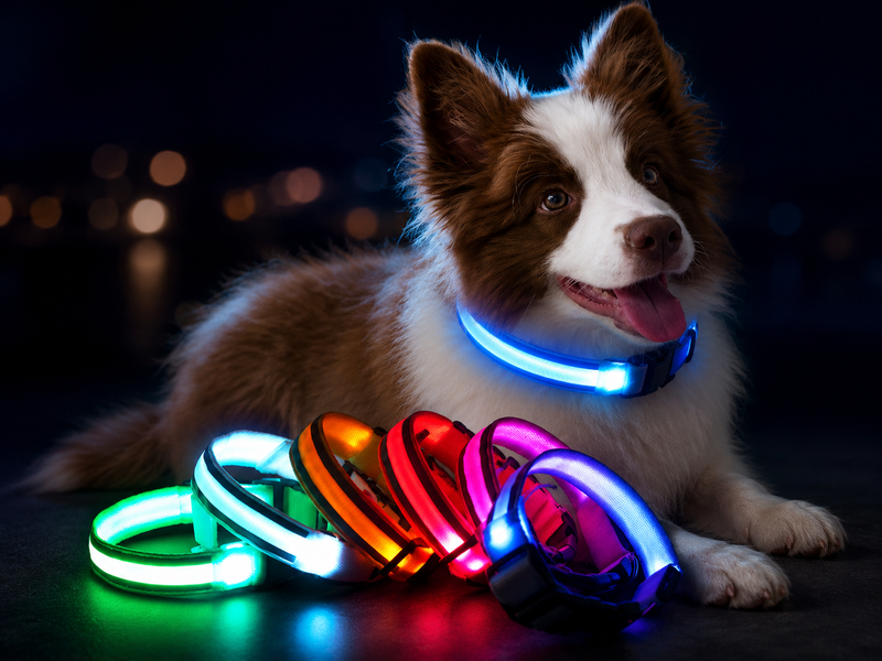 Leuchtendes Sicherheits-Halsband für Hunde – mehr Sichtbarkeit bei Dunkelheit
